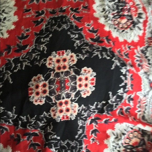 Shirted waist Scarf print Maxi dress - Picture 8 of 13